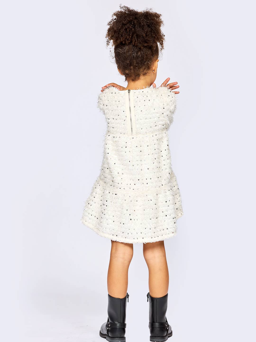 Toddler l Little l Big Girl’s Sequin Bow A-Line Dress
