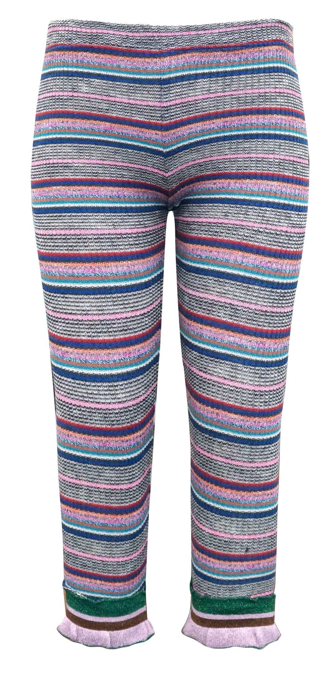 Girls Colorful Striped Leggings