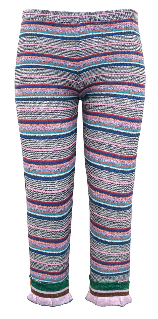 Girls Colorful Striped Leggings
