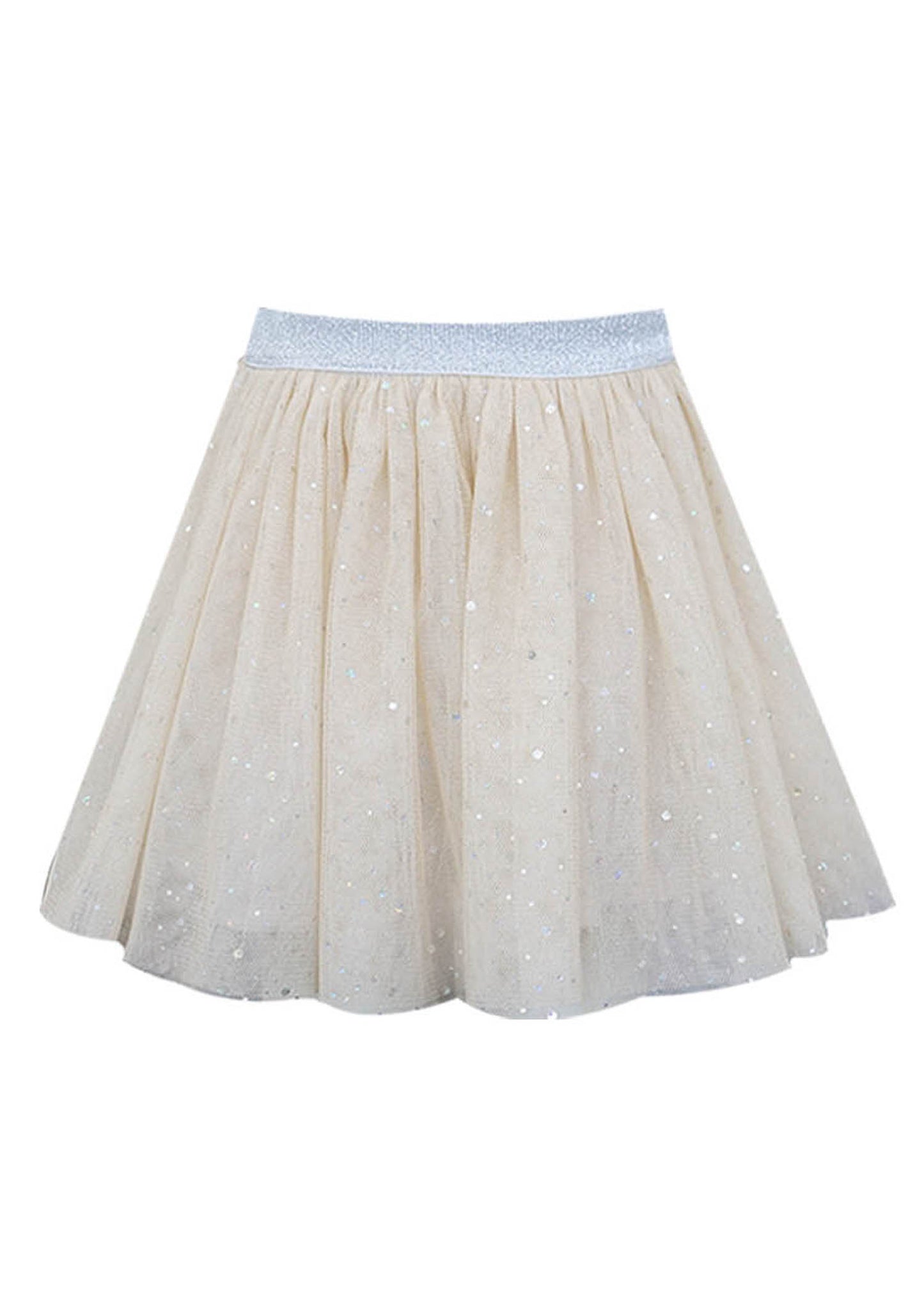Toddler l Little Girls Gold Sequin Shimmer Mesh Tutu Skirt