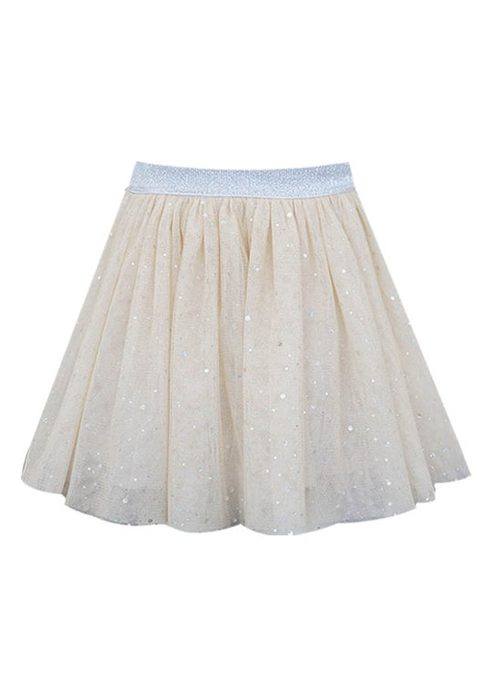 Toddler l Little Girls Gold Sequin Shimmer Mesh Tutu Skirt