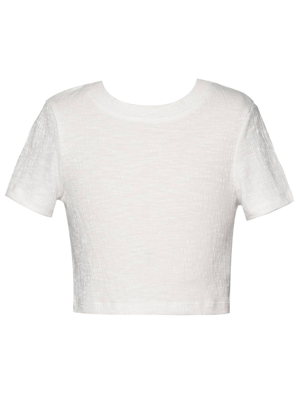 Little l Big l Tween Girl’s Textured Semi Crop Top