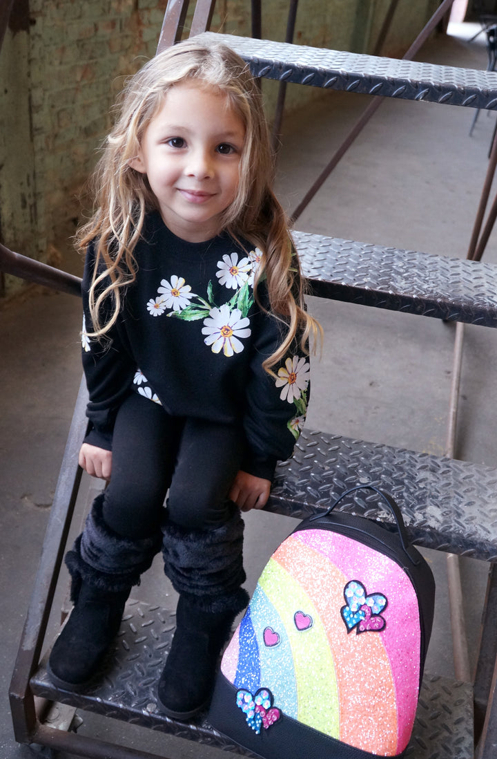 FLORAL PRINTED SWEATSHIRT
