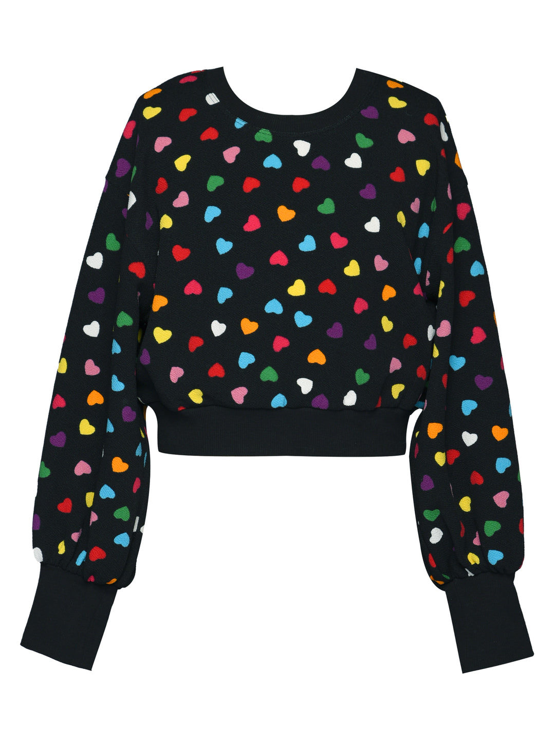 All Over Heart Print Sweatshirt