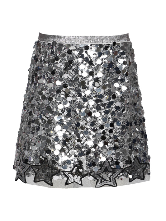 SEQUINED MINI SKIRT WITH STARS