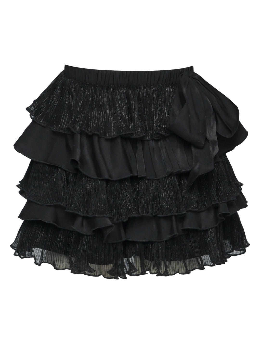 TIERED RUFFLE SKORT W/ BOW