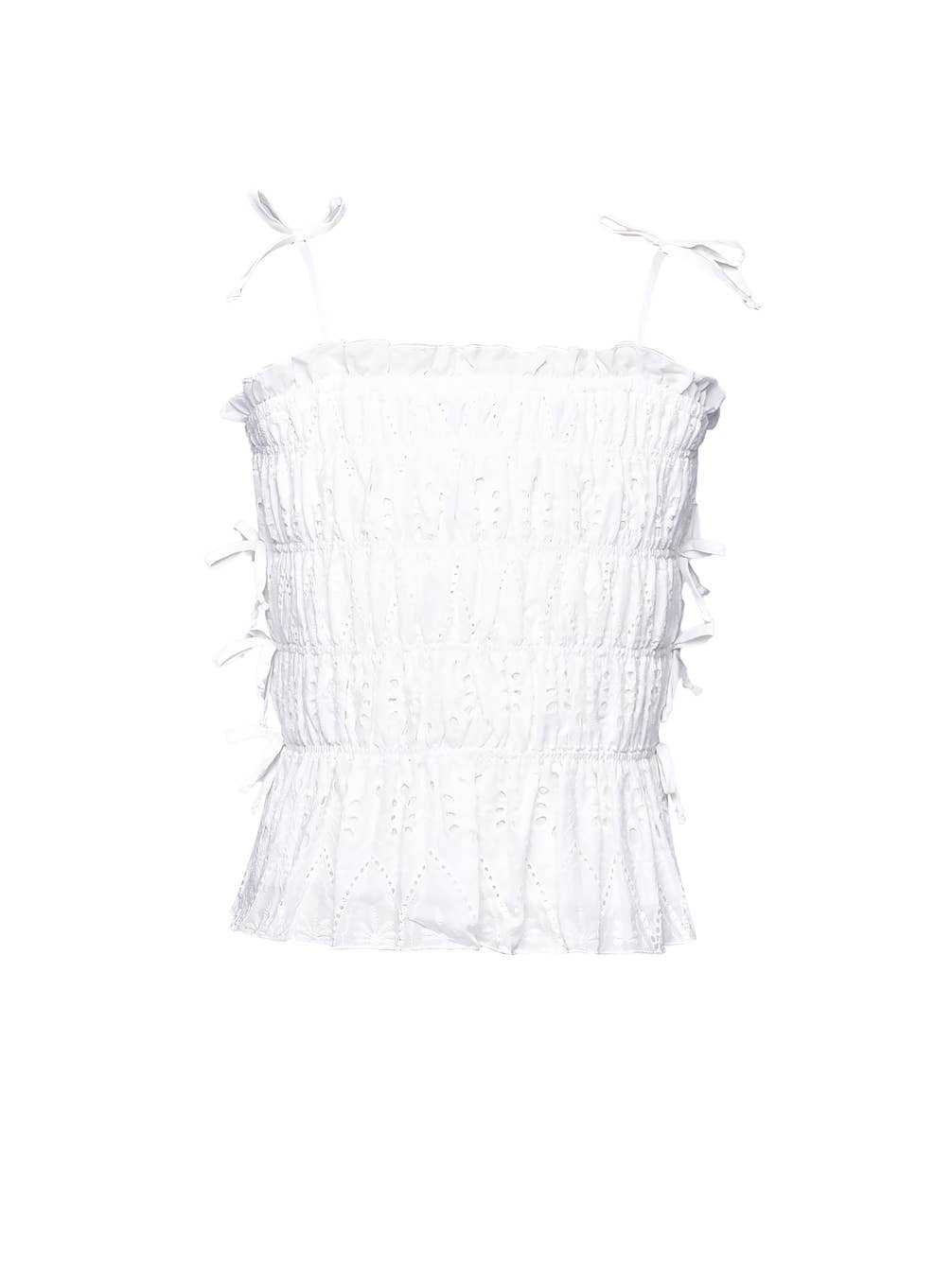 Little l Big l Tween Eyelet Smocked Bow Tank Top