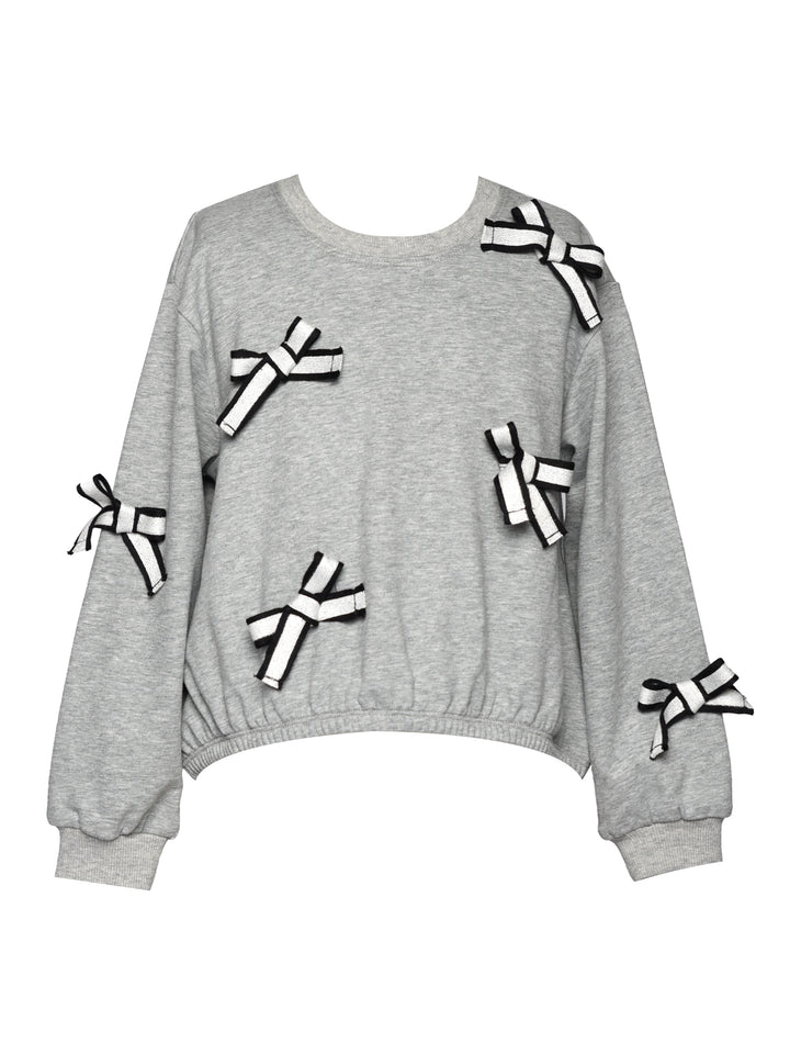 OVERSIZED SWEATSHIRT WITH BOWS