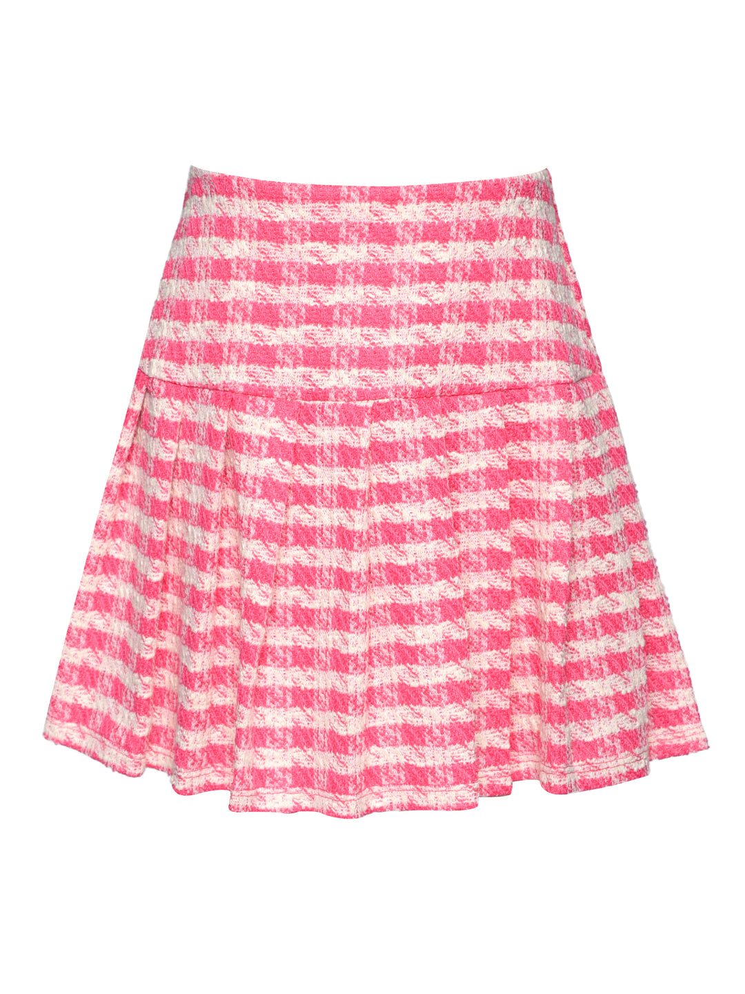 HOUNDSTOOTH PLEATED SKORT