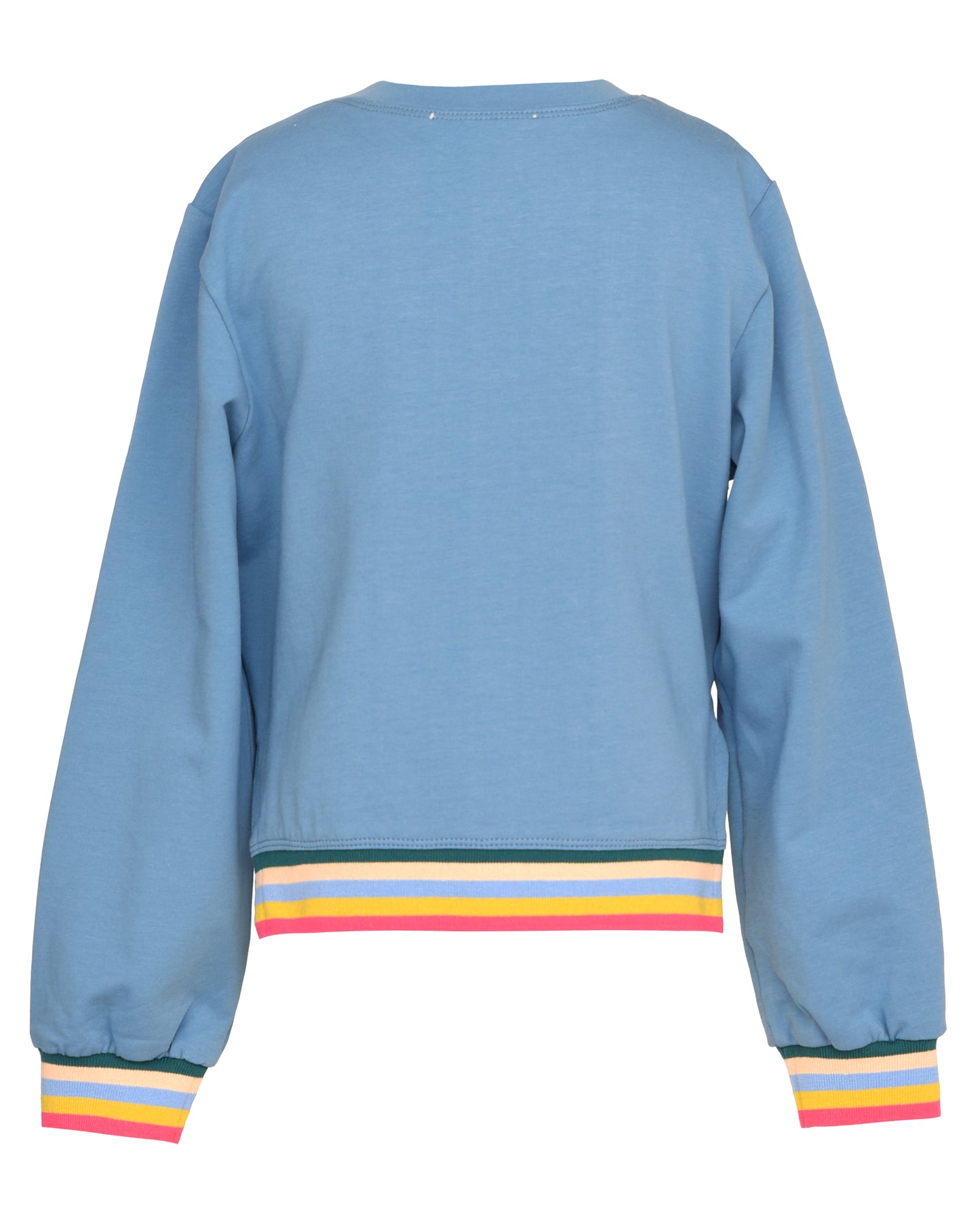 OPEN SIDE SWEATSHIRT WITH COLORFUL FLOWER