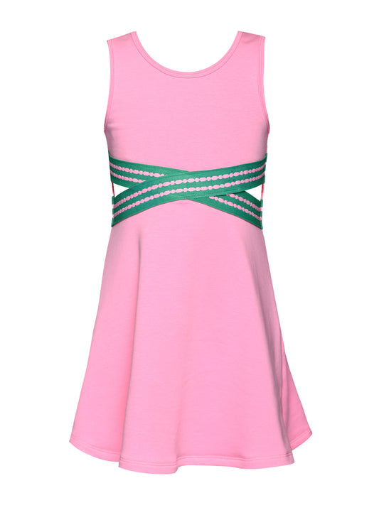 DRESS CRISS CROSS WAIST CUTOUT