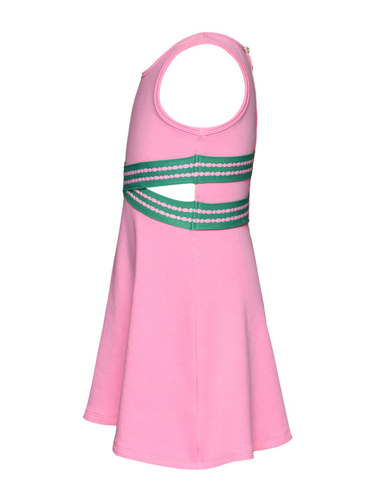 DRESS CRISS CROSS WAIST CUTOUT