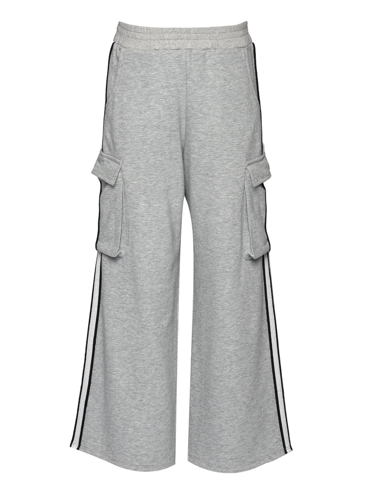CARGO SWEATPANTS WITH SIDE TRIM FOR GIRLS