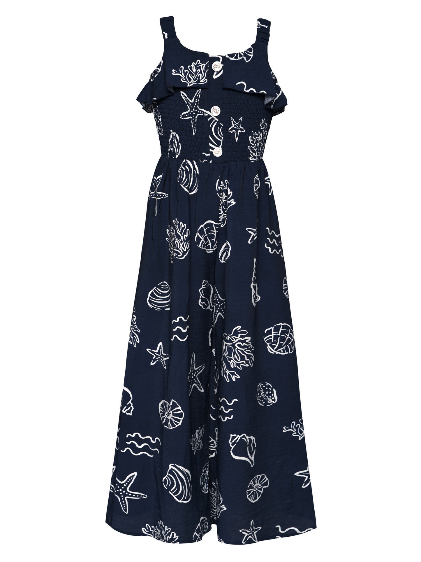 OCEAN PRINT JUMPSUIT