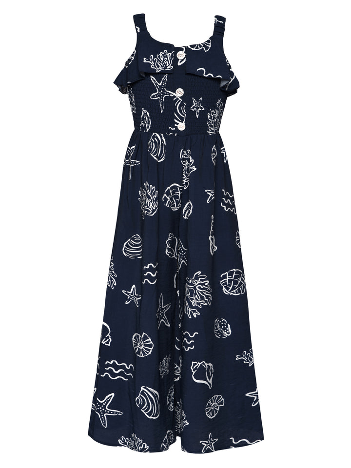 OCEAN PRINT JUMPSUIT