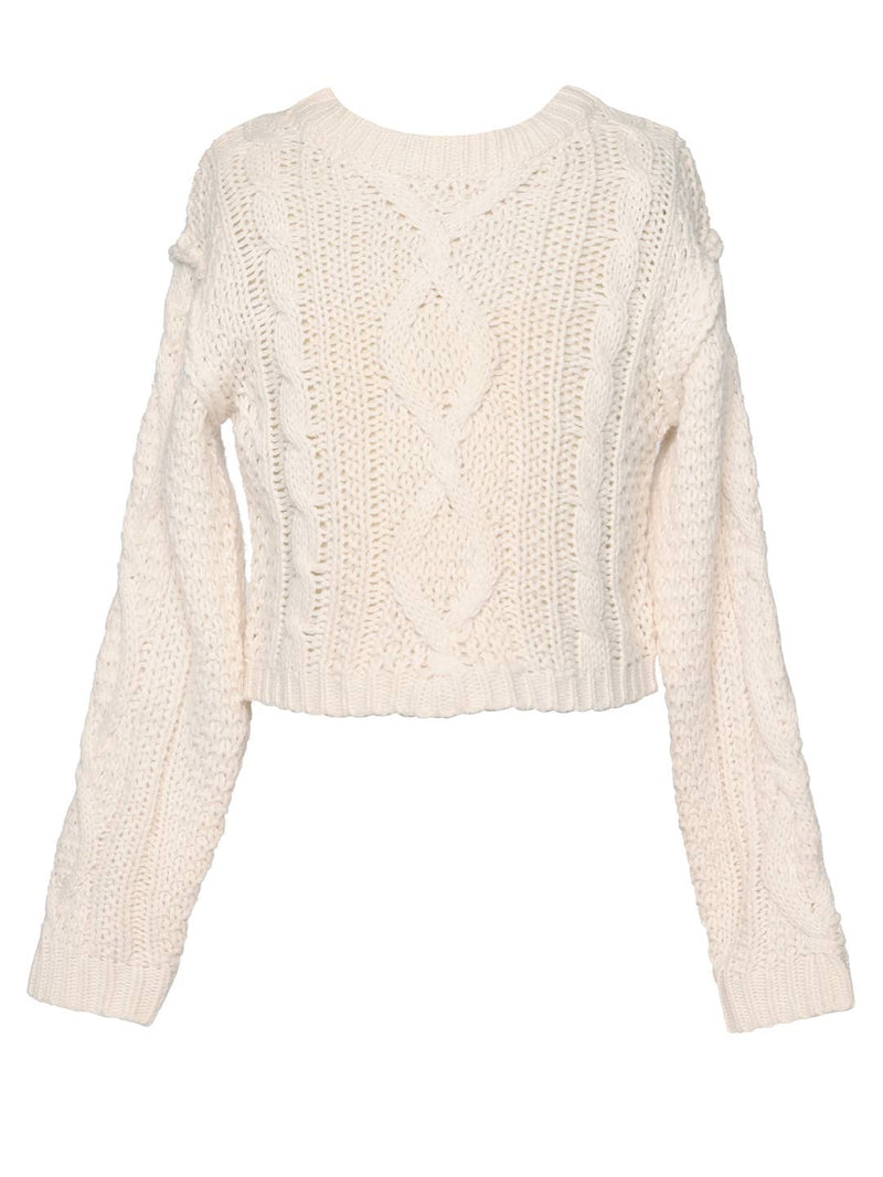 Little l Big l Tween Girl’s Grandma Cable Knit Sweater