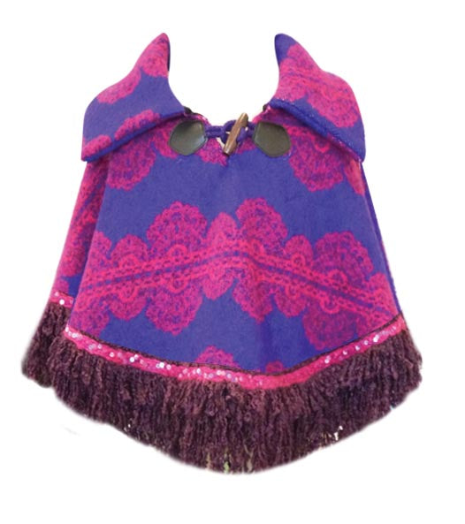 PURPLE FUCHSIA PONCHO