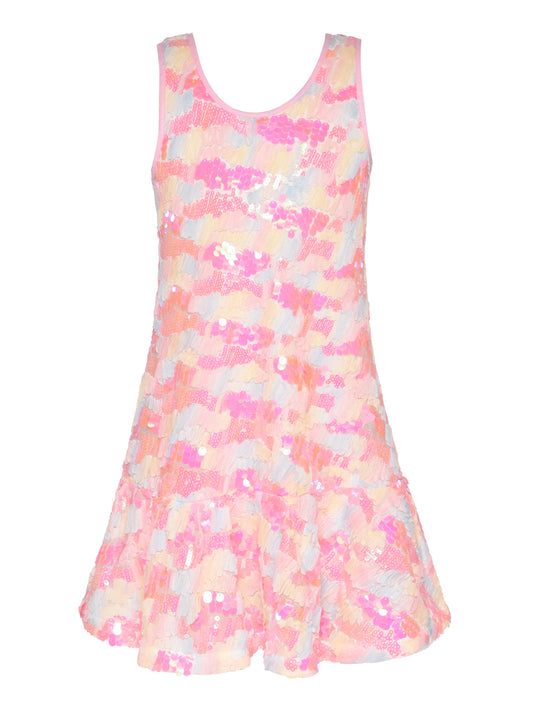 SEQUIN DROP WAIST DRESS