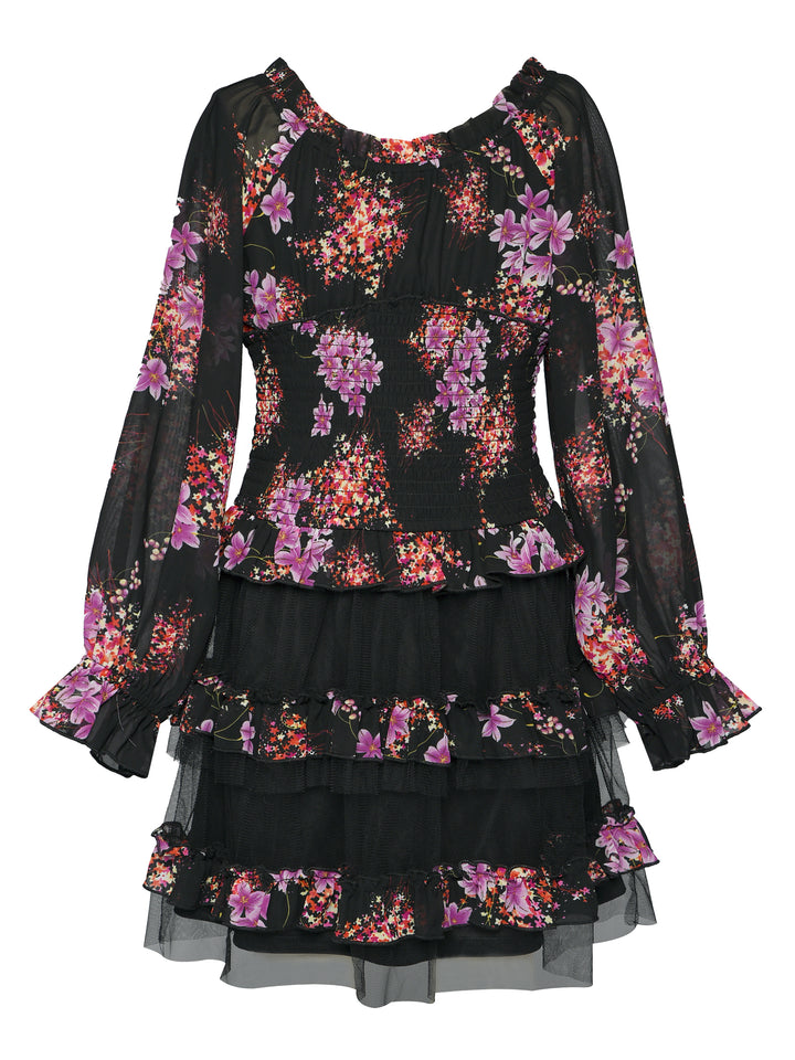 PRINT AND MESH DRESS