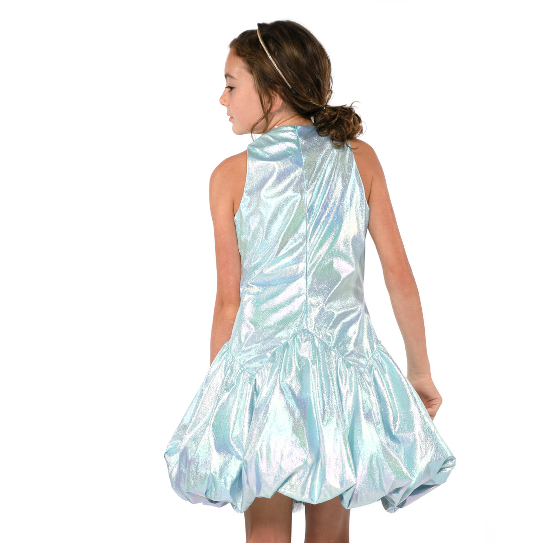 ASYMMETRIC BUBBLE HEM PARTY DRESS