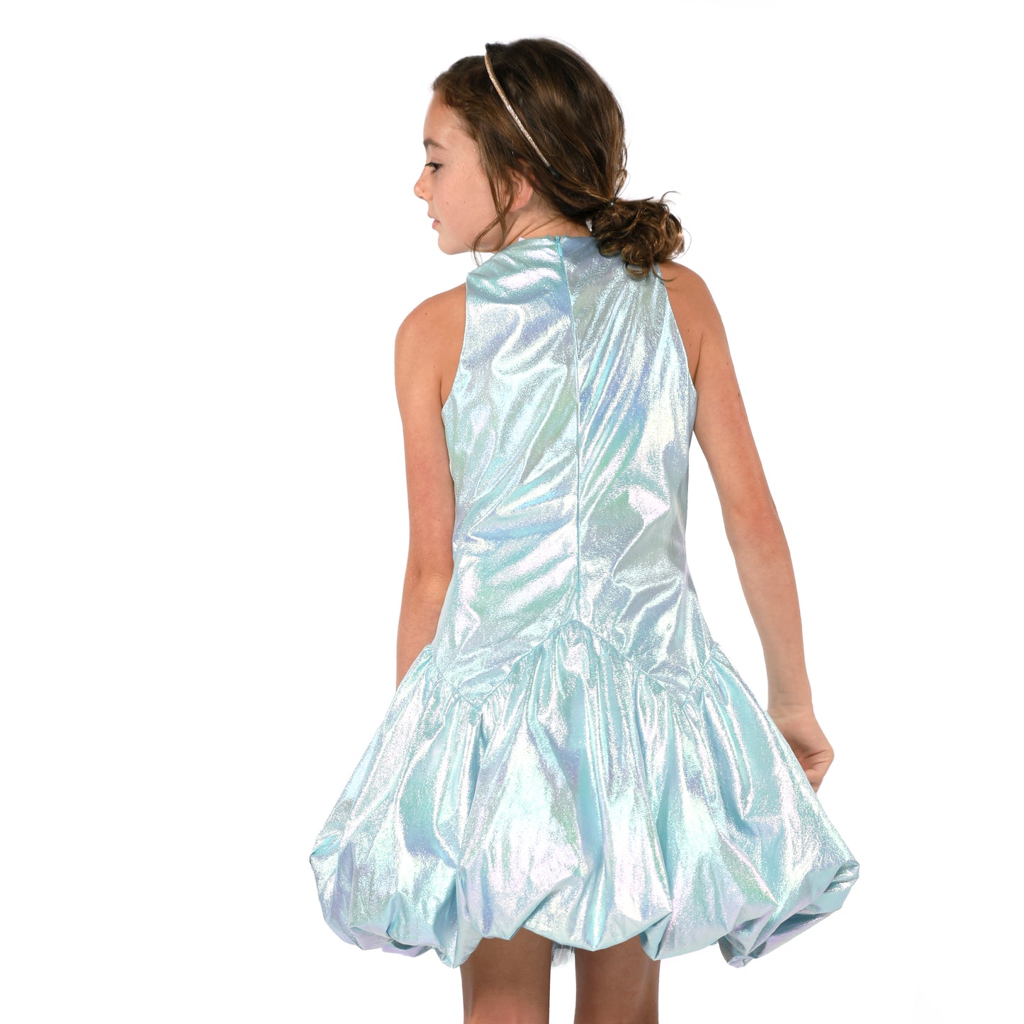 ASYMMETRIC BUBBLE HEM PARTY DRESS
