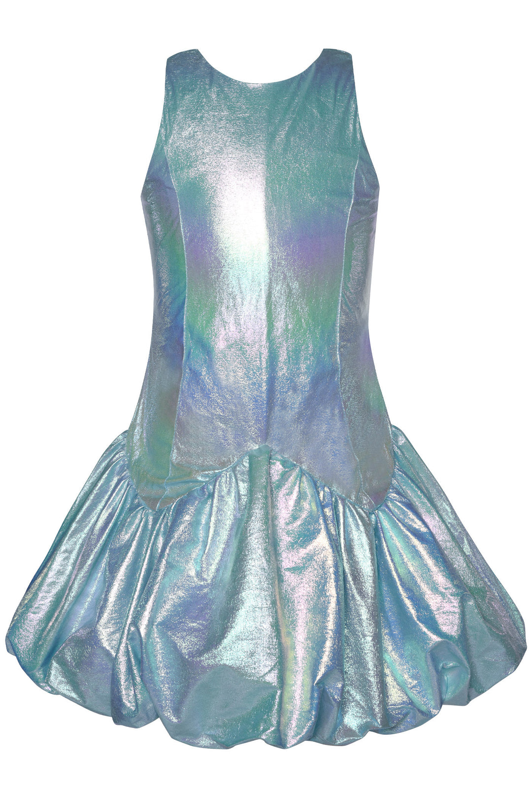 ASYMMETRIC BUBBLE HEM PARTY DRESS