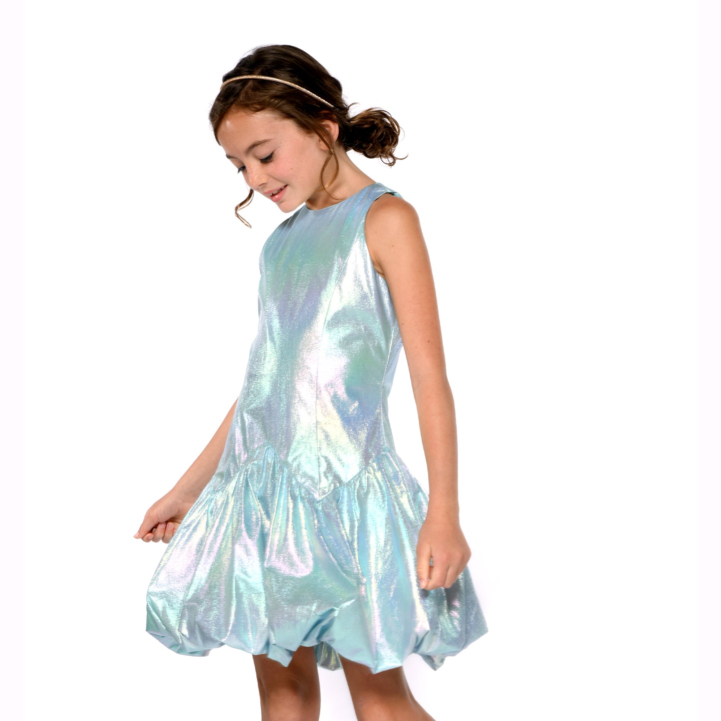ASYMMETRIC BUBBLE HEM PARTY DRESS