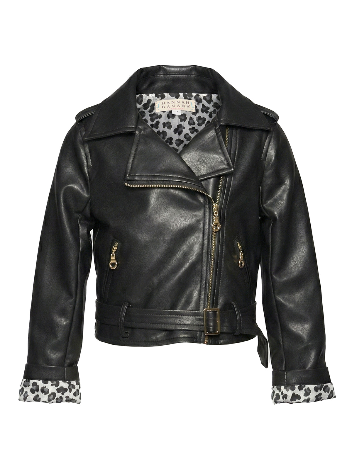 FAUX LEATHER MOTO JACKET
