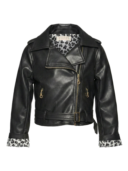 FAUX LEATHER MOTO JACKET
