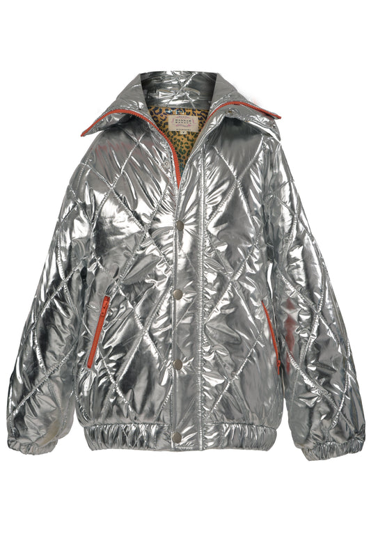 PUFFER JACKET WITH CONTRAST LINING