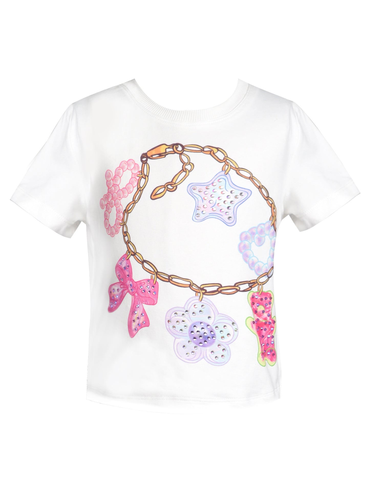 CHARM BRACELET PRINT TOP