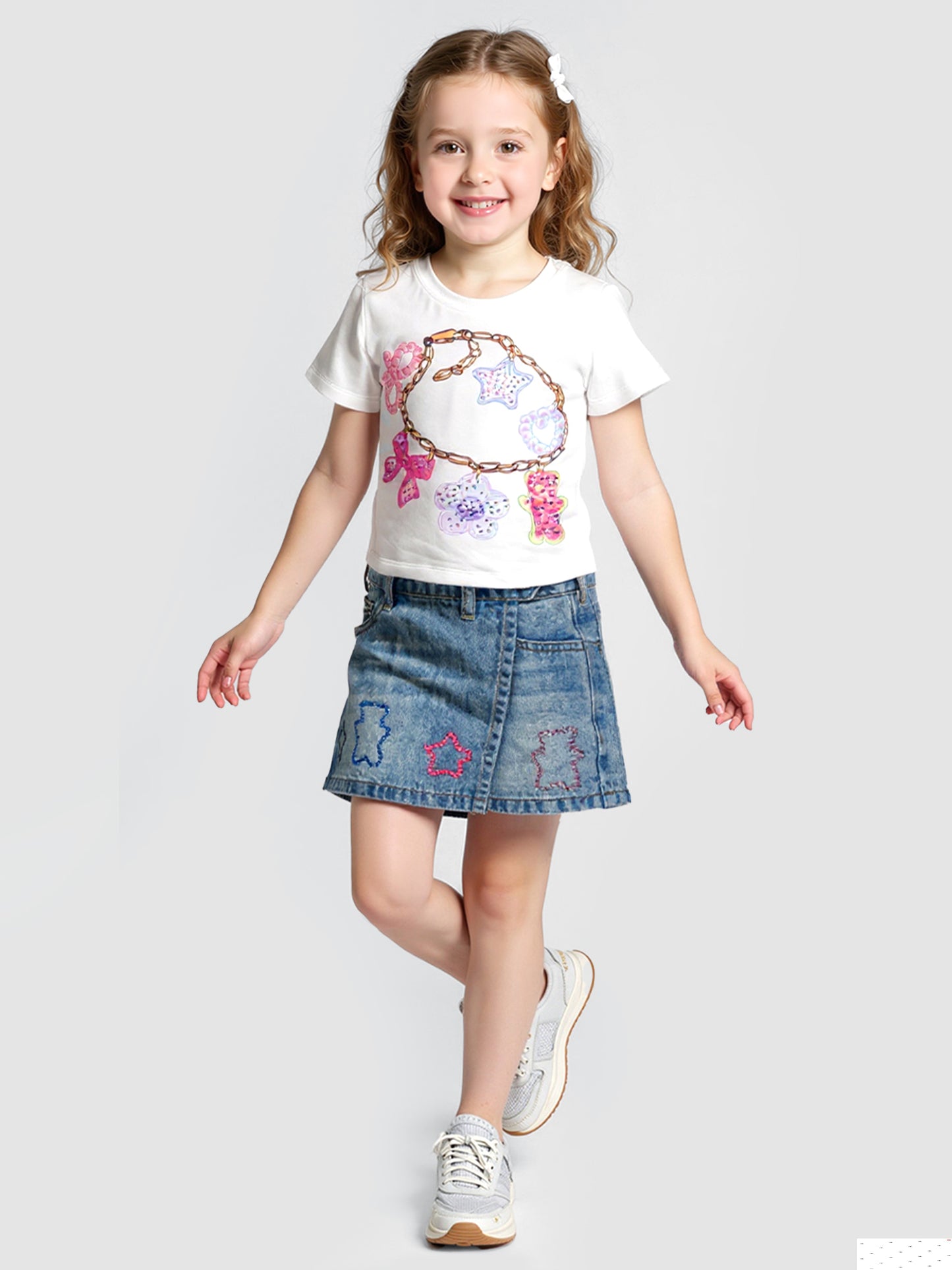 CHARM BRACELET PRINT TOP