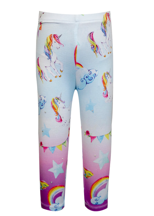 LEGGING WITH UNICORNS, STARS, RAINBOWS AND BANNERS