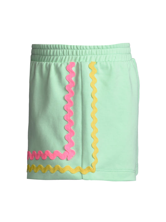 SHORTS W/ RIC RAC TRIM DETAIL