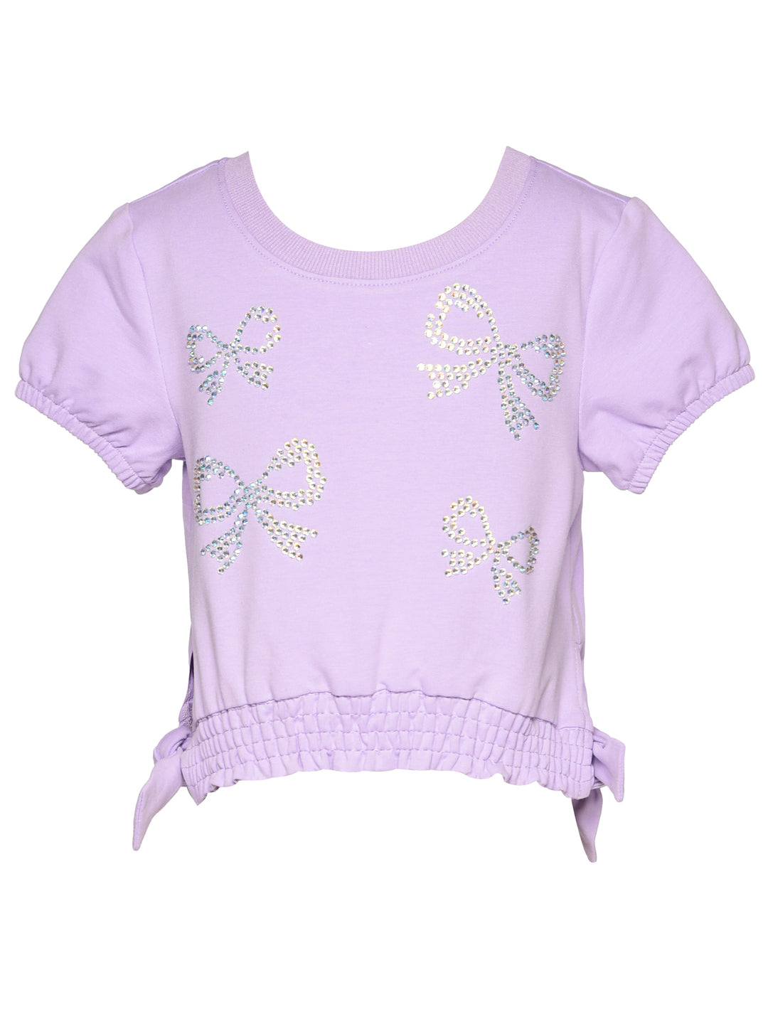 TOP RHINESTONE BOWS AND SIDE TIES
