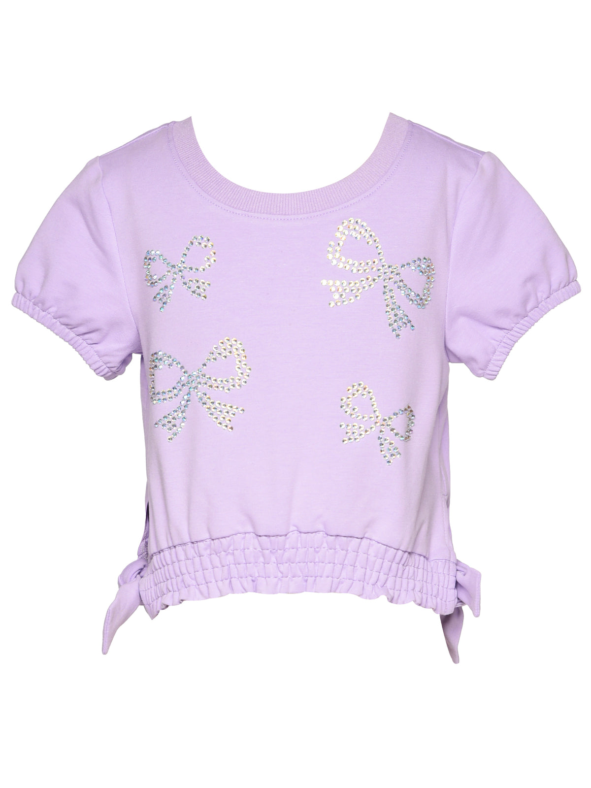 TOP RHINESTONE BOWS AND SIDE TIES
