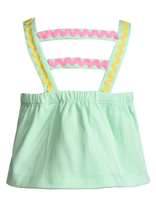 SWING TOP W/  RIC RAC TRIM  AND PATCH DETAIL