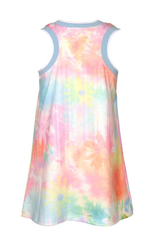 A-LINE DRESS W/ PEACE SIGN PRINT