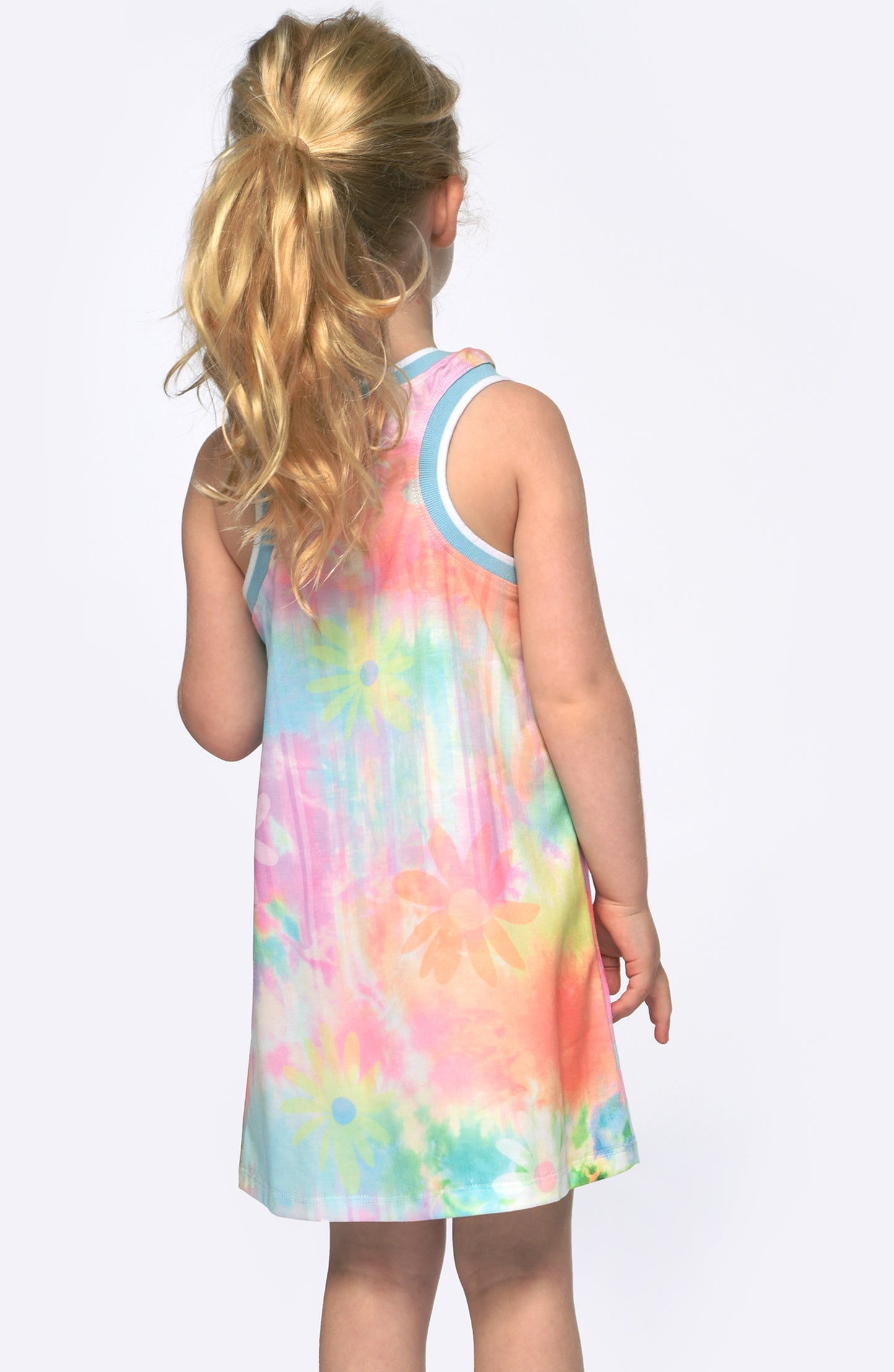 A-LINE DRESS W/ PEACE SIGN PRINT