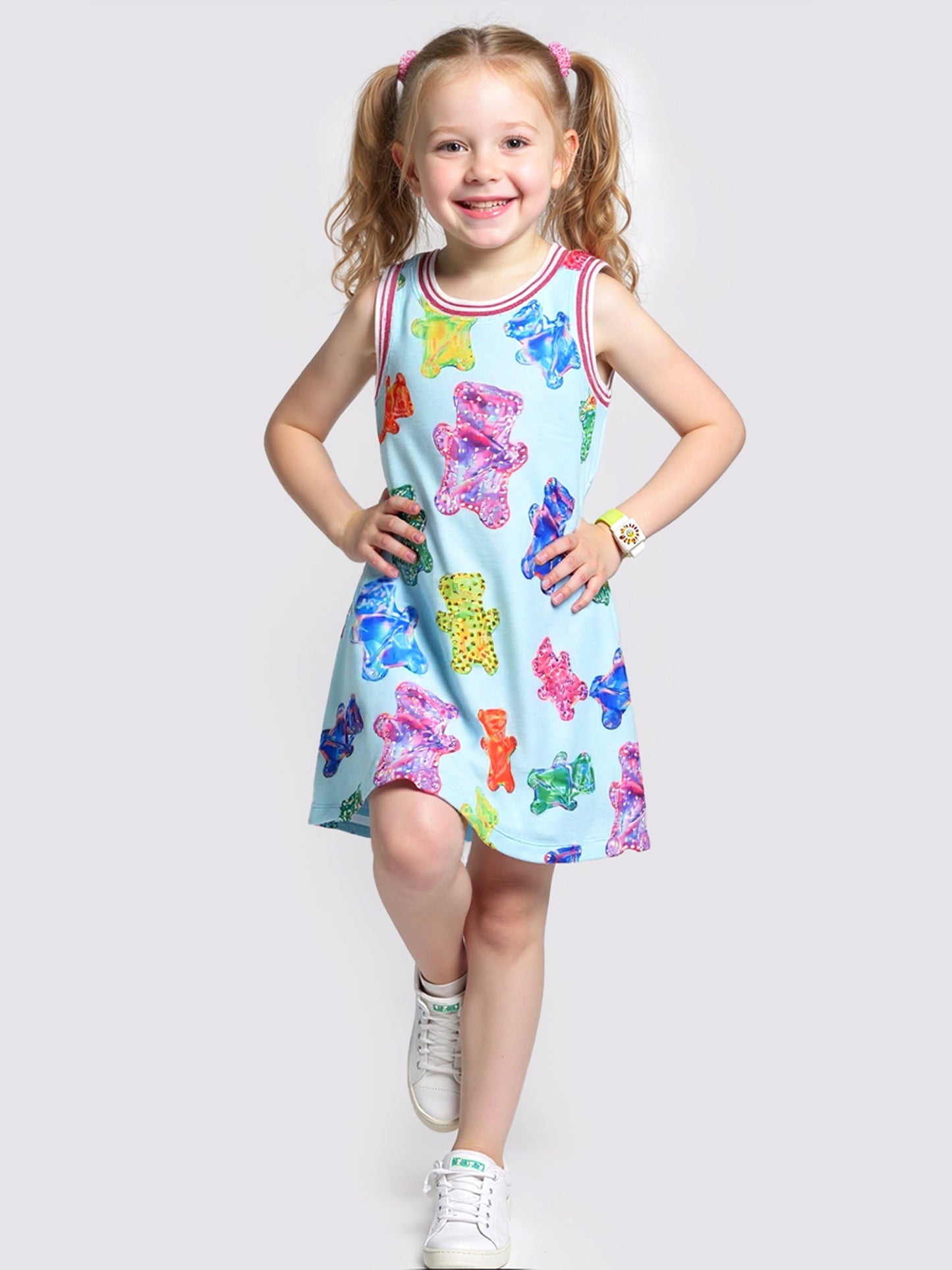 GUMMY BEAR PRINT A-LINE DRESS