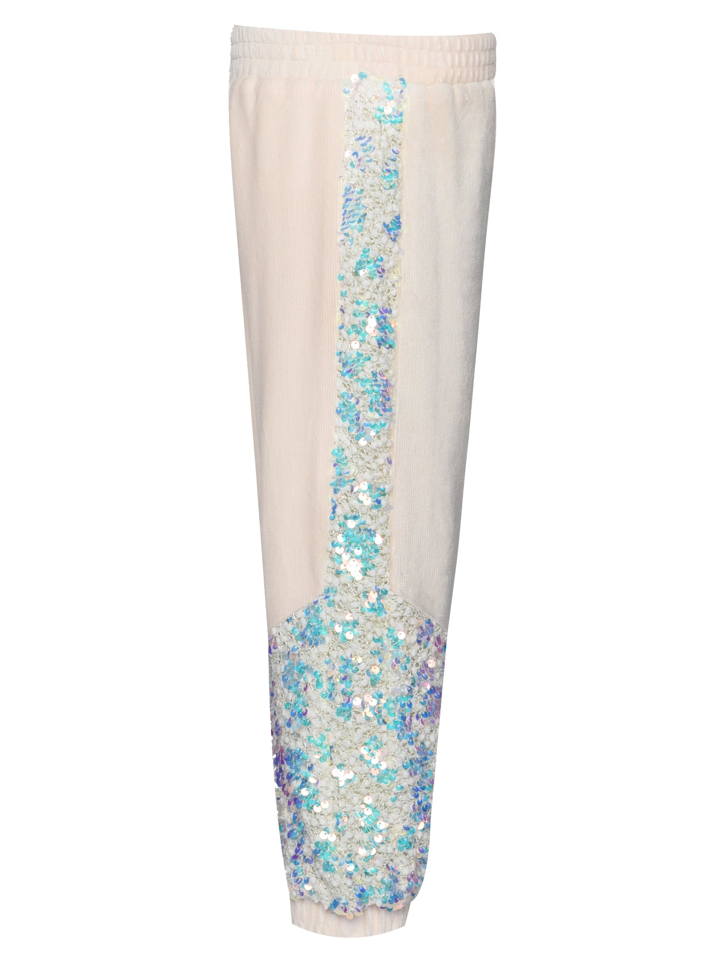 JOGGERS W/ IRIDESCENT SEQUIN DETAIL