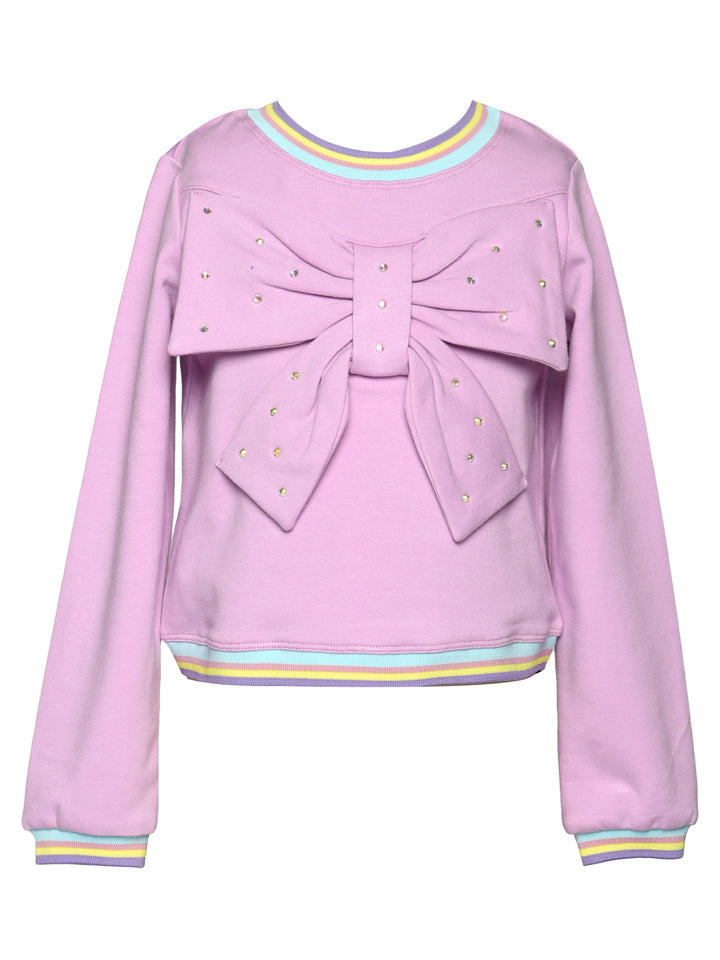 TOP WITH 3D BOW DETAIL