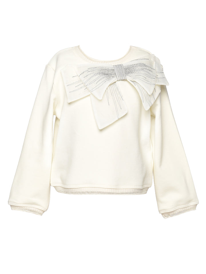 LONG SLEEVE TOP WITH BOW DETAIL