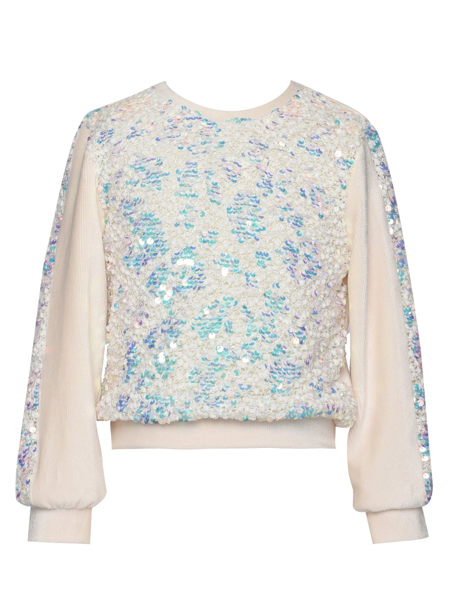 L/S IRIDESCENT SEQUIN TOP