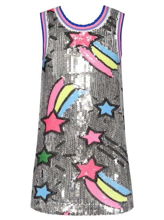 SHOOTING STAR SEQUIN A-LINE DRESS