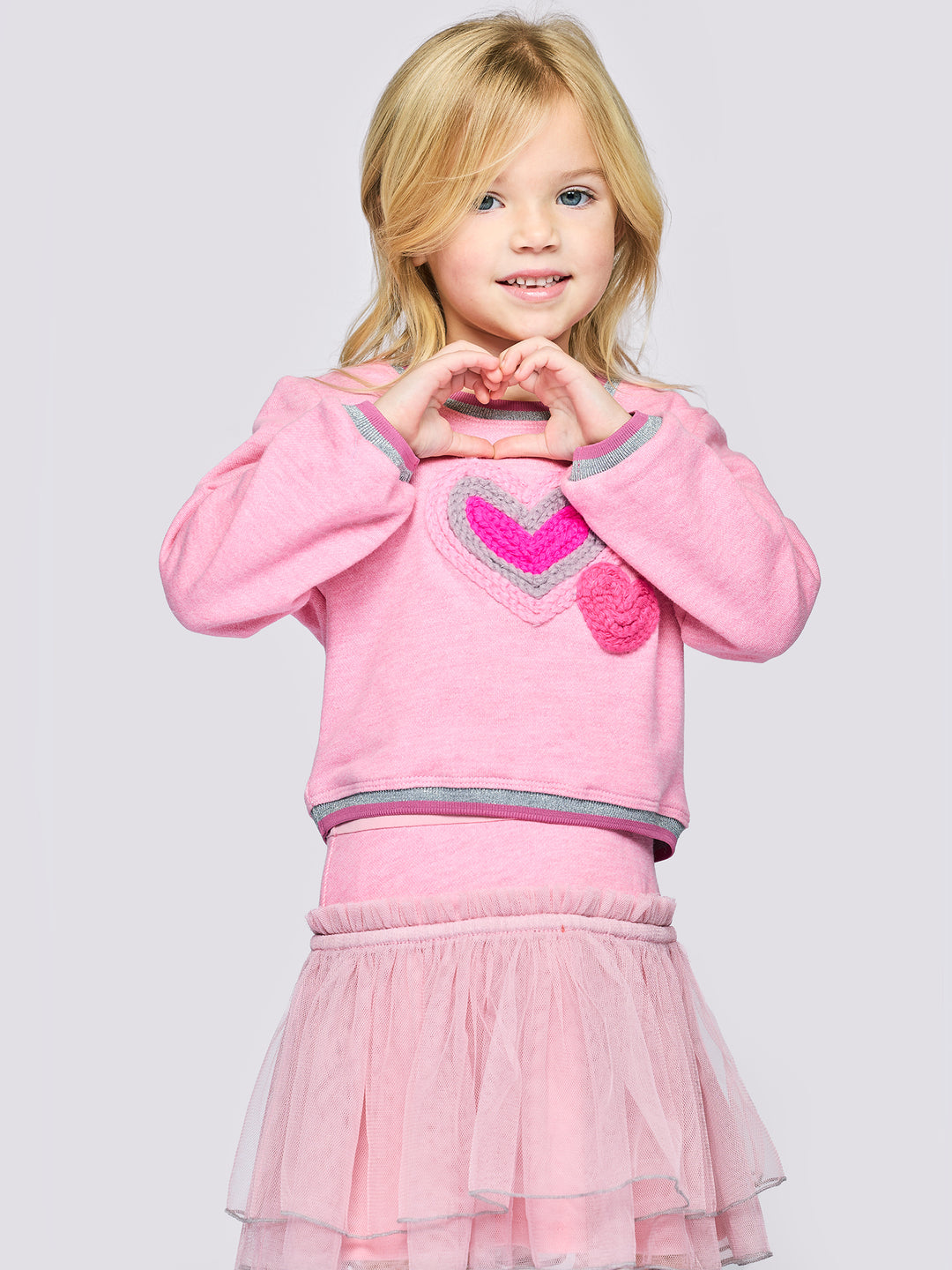 TWOFER DRESS WITH HEART TRIMS