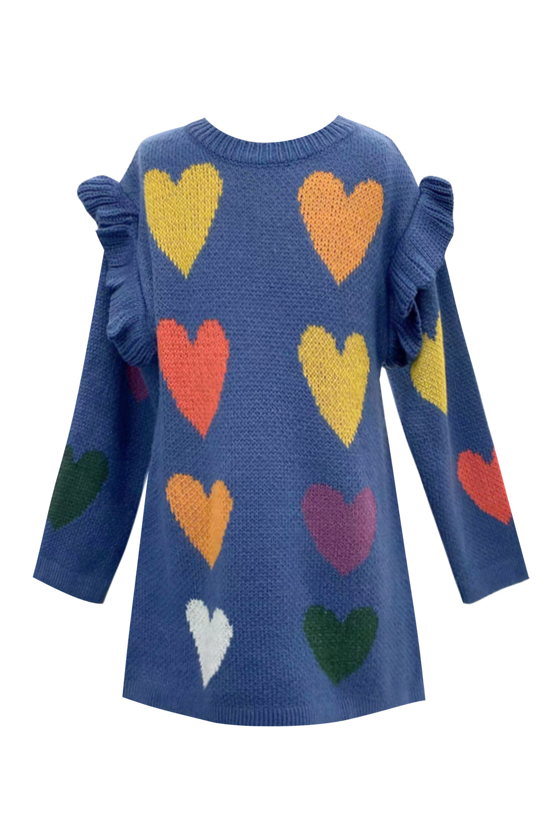 SWEATER DRESS WITH HEART DETAIL