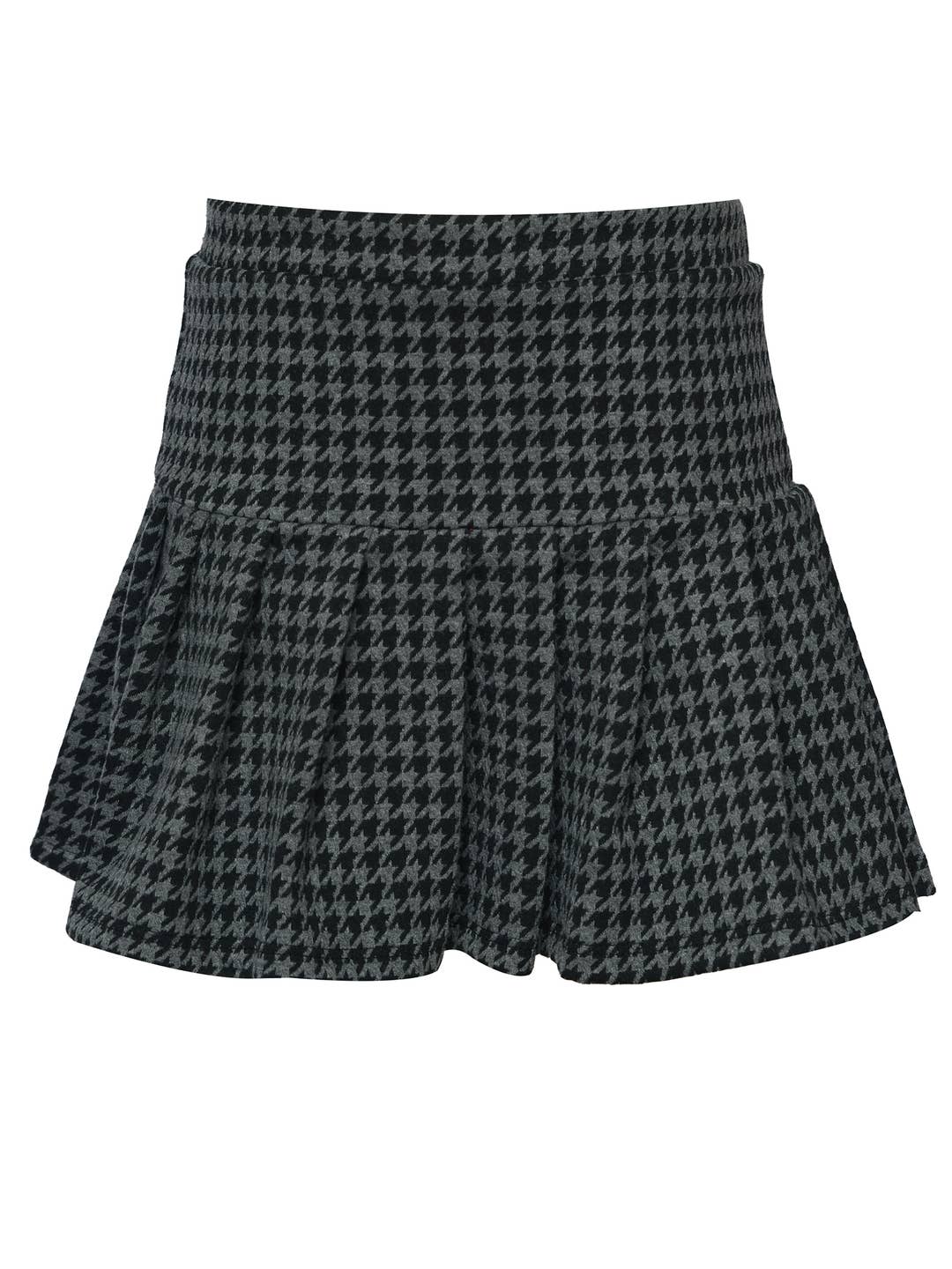 Little l Big l Tween Girl’s Houndstooth Pleated Skirt