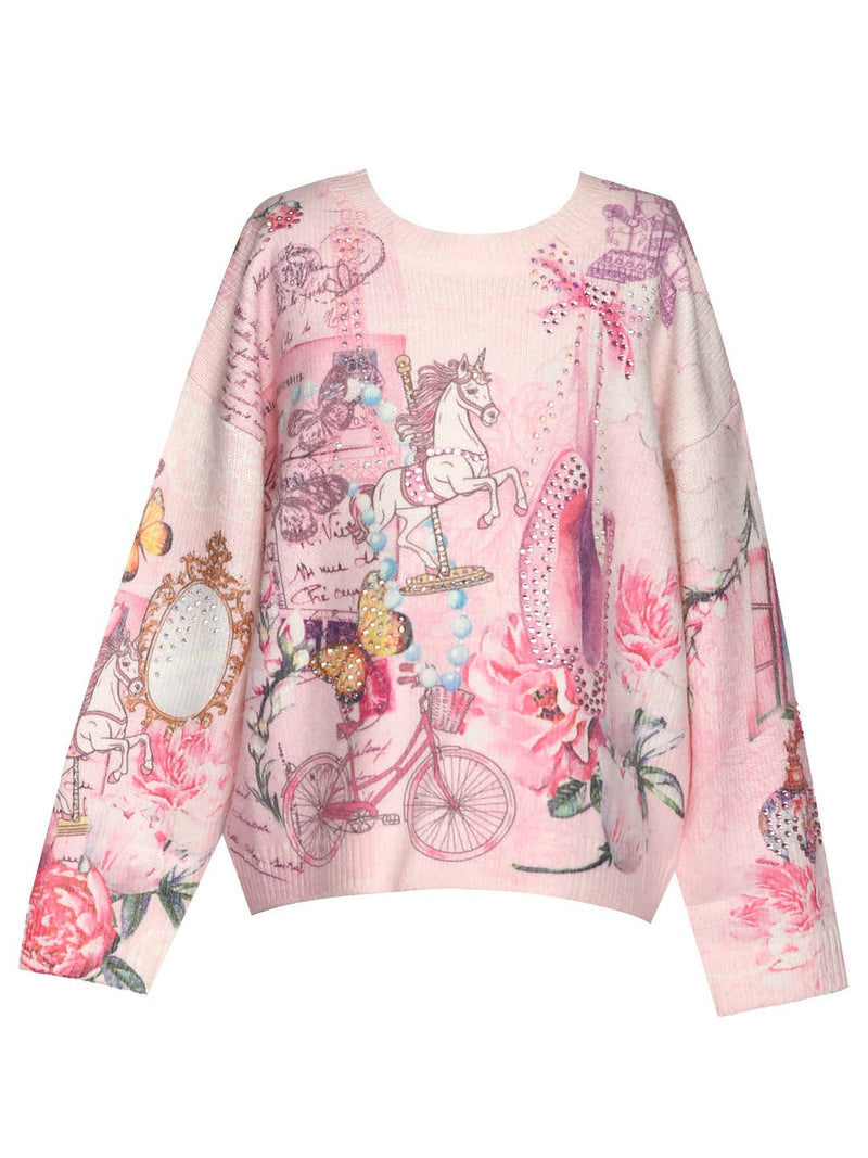 Infant l Toddler l Little l Big Girl’s Vintage Ballet Sweater Top