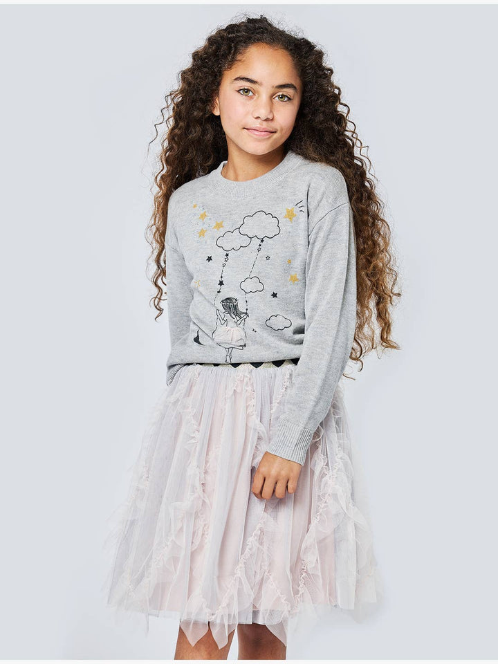 Little l Big l Tween Girl’s Swinging Doll Star Cloud Pullover